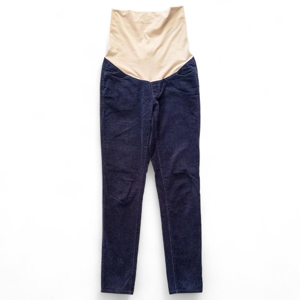 Loft Stylish Blue and Tan Maternity Bottoms